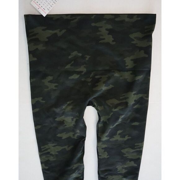 Spanx FL3515 Sz M (6-8) Green Camo Look at Me Now High-Waisted Seamless Leggings - Picture 4 of 8